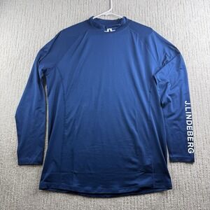 J.Lindeberg Aello Soft Compression Shirt Mens Size XXL Blue Base Layer Golf